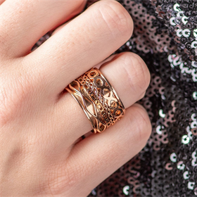 Image of Combined iXXXi ring Barok Rose gold