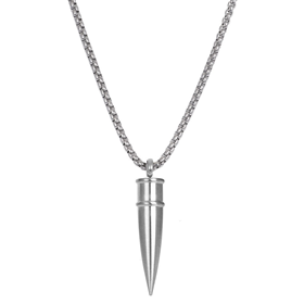 Image of Combined necklace Bullet - silver