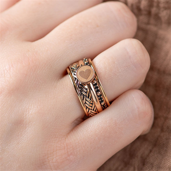 Product image 1 of Combined Ring Heart Rose gold