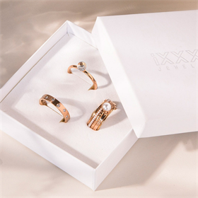 Bild von Dynasty Zusammengesetzte ring set - rotgold
