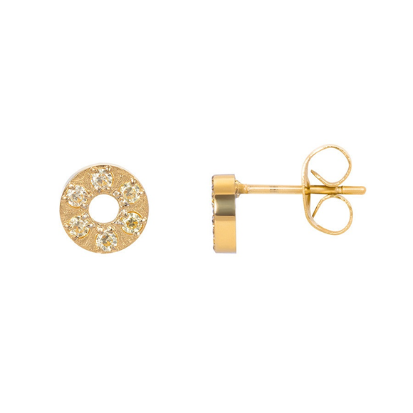 Product image 1 of Ear studs Circle Stone 6mm