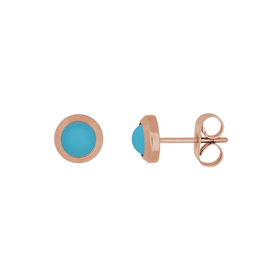 Image of Ear studs Matt Aqua