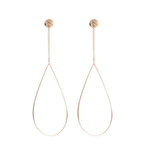 Product image 1 of Ear studs Oval Chain Stone