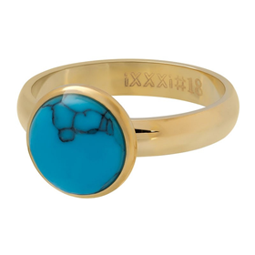 Image of Fillring 12mm 1 Blue Turquoise Stone 4mm