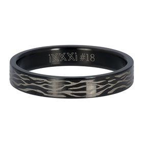 Image of Fillring Black Zebra 4mm