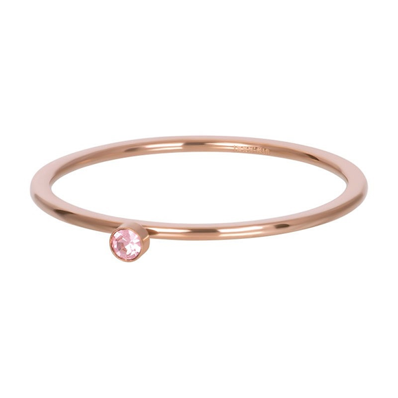 Product image 1 of Fillring Pink 1 Stone Crystal 1mm