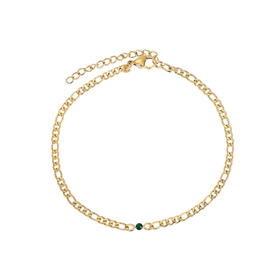 Bild von Fußkettchen Memories Emerald 23+4cm