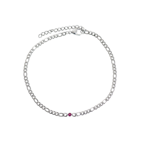 Bild von Fußkettchen Memories Fuchsia 23+4cm