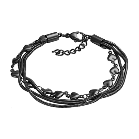 Bild von Fußkettchen Snake Heart 23+4cm