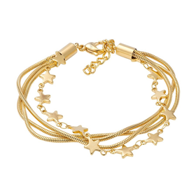 Bild von Fußkettchen Snake Star 23+4cm