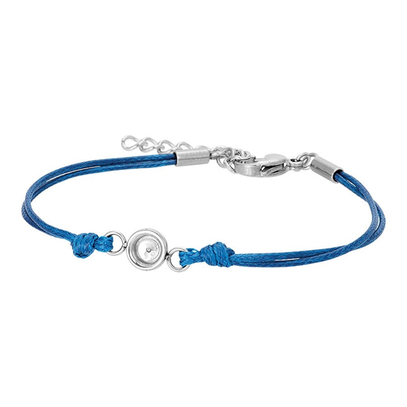Product image 1 of Fußkettchen Wax Cord Top Part Base Blue 23+4cm