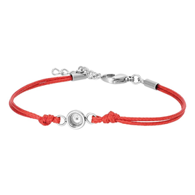Bild von Fußkettchen Wax Cord Top Part Base Red 23+4cm