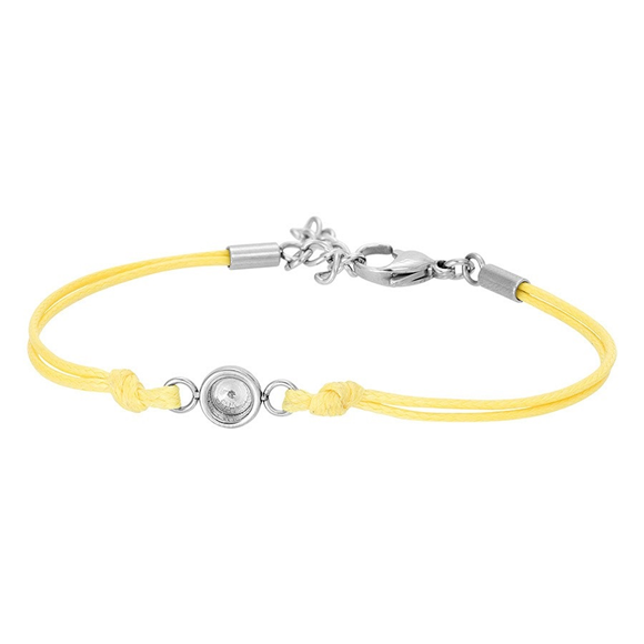 Product image 1 of Fußkettchen Wax Cord Top Part Base Yellow 23+4cm