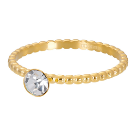 Bild von Füllringe Ball With Crystal Stone 2mm