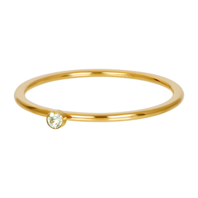 Bild von Füllringe Green 1 Stone Crystal 1mm