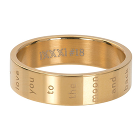 Bild von Füllringe 'I love you to the moon and back' 6mm