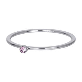Bild von Füllringe Pink 1 Stone Crystal Stone 1mm
