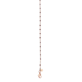 Bild von Halskette 1mm Brown beads