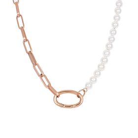 Bild von Halskette Square Chain Pearl