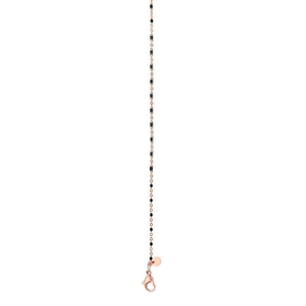Afbeelding van Halsketting 1mm Black beads