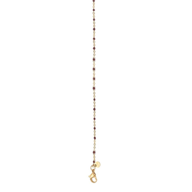 Afbeelding van Halsketting 1mm Brown beads