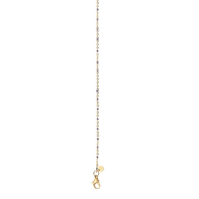 Afbeelding van Halsketting 1mm Grey beads