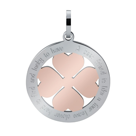 Afbeelding van Hanger Clover 38mm - combi color