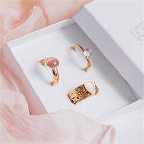 Bild von Infinite Elegance zusammengesetzte ring set