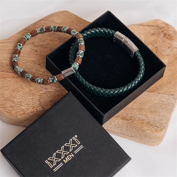 Product image 1 of Men sieraden set donkergroen