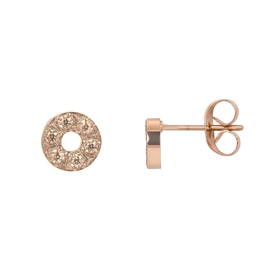 Bild von Ohrringe Circle Stone 6mm