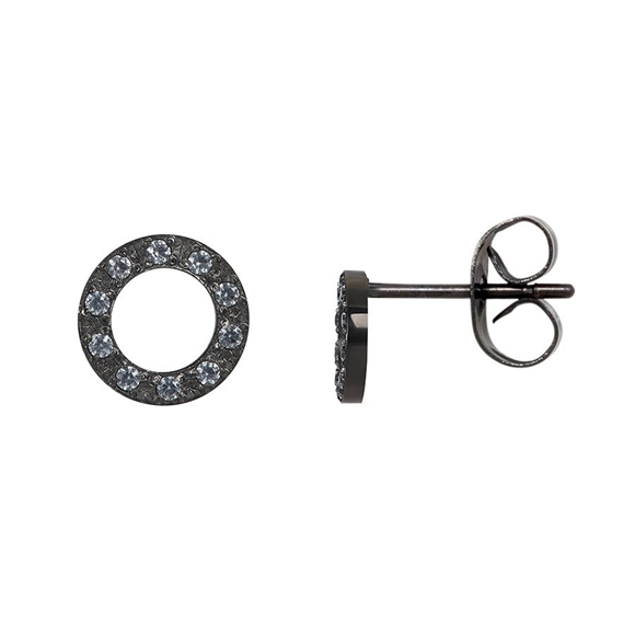 Product image 1 of Oorbellen Circle Stone 10mm