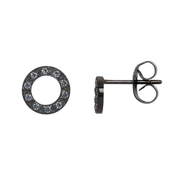 Product image 1 of Oorbellen Circle Stone 10mm