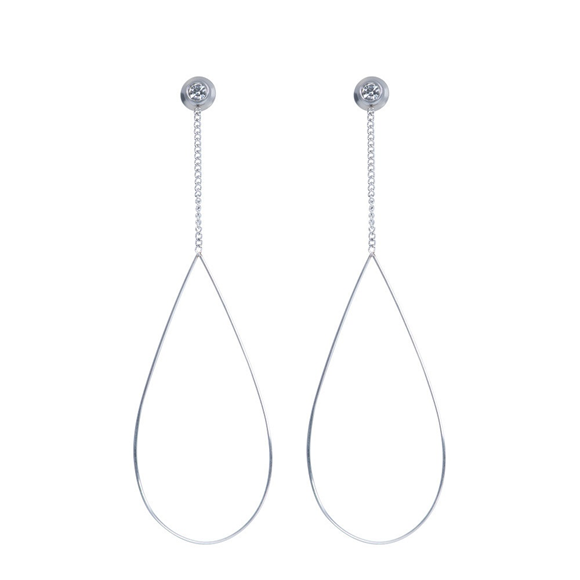 Product image 1 of Oorbellen Oval Chain Stone