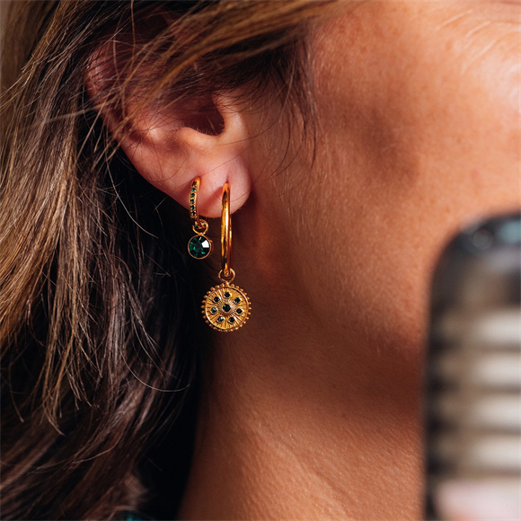 Product image 1 of Oorring Bedels Midnight Emerald