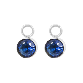Afbeelding van Oorring Bedels Stone Capri Blue