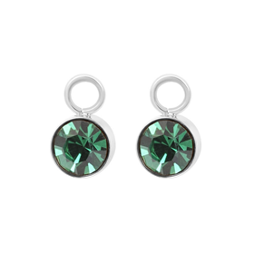Afbeelding van Oorring Bedels Stone Emerald