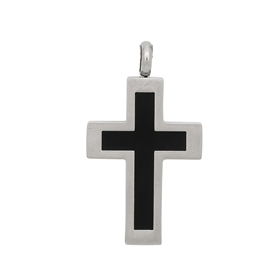 Image of Pendant Cross Black