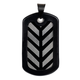 Image of Pendant Dog Tag Stripe