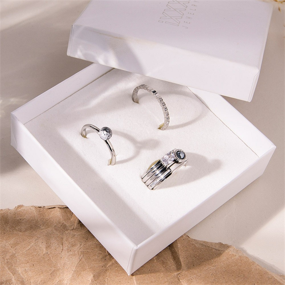 Product image 1 of Royal Grey Combined Ring set - silver