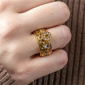 Image of Samengestelde iXXXi ring Expression - Goud