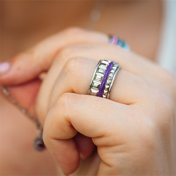 Product image 1 of Samengestelde iXXXi ring Purple Pyramid