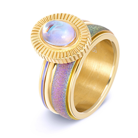 Afbeelding van Samengestelde iXXXi Ring Rainbow Glitter