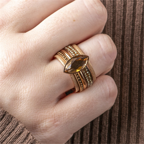 Image of Samengestelde iXXXi ring Royal - Rosé goud