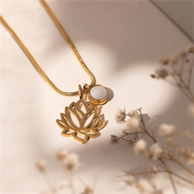 Image of Top Part ketting + bedels set - Goud