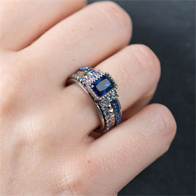 Bild von Zusammengesetzte ring Classic Silber